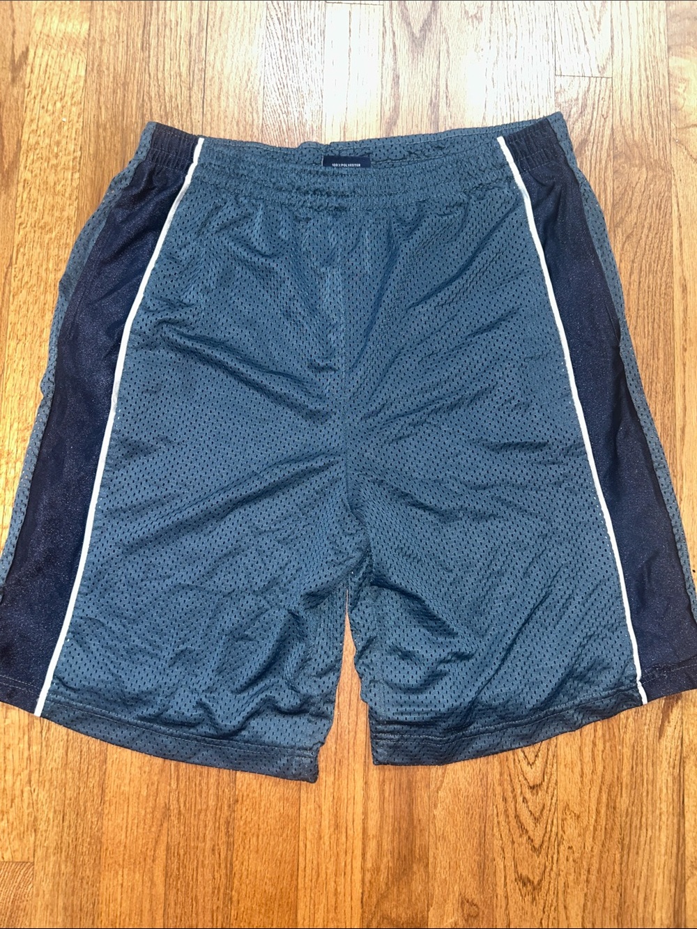 Men's Athletic Mesh Shorts - Navy Large